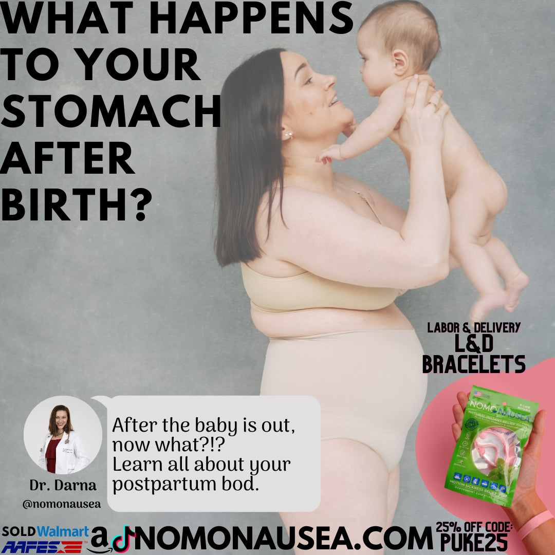 What happens to your stomach after birth