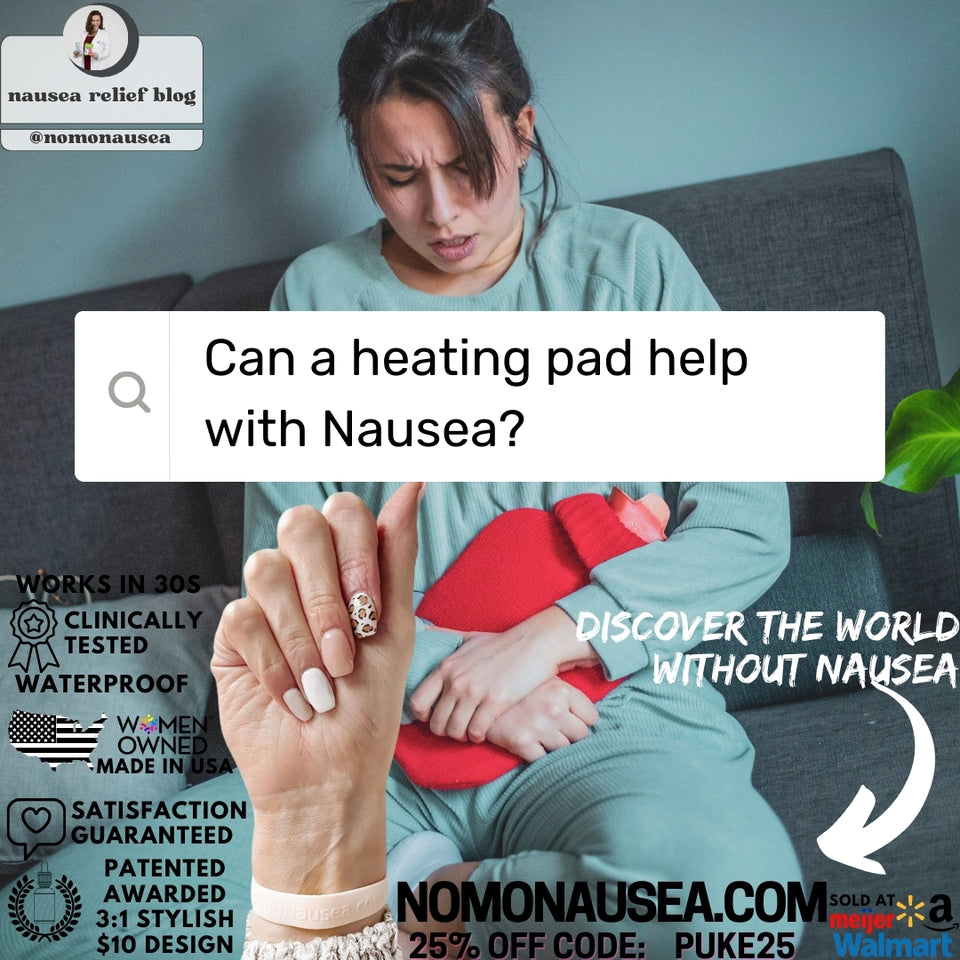 can a heating pad help with nausea