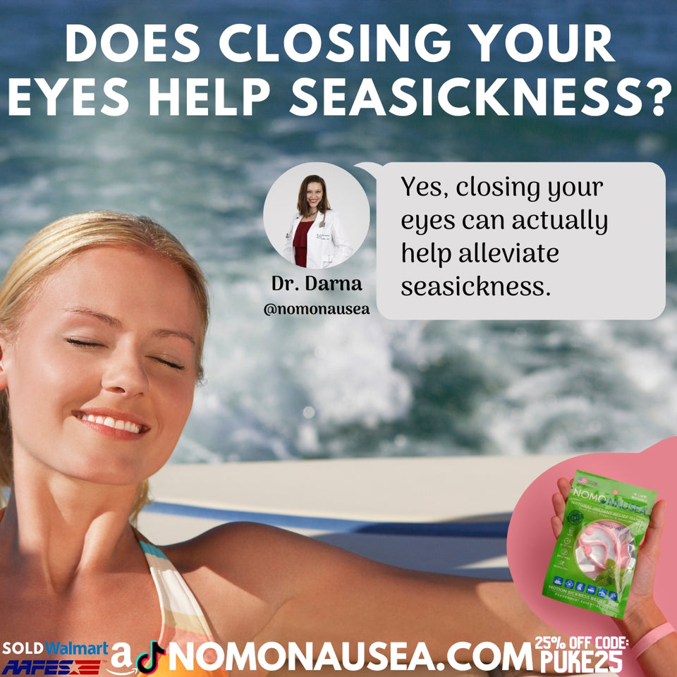 Does closing your eyes help seasickness?