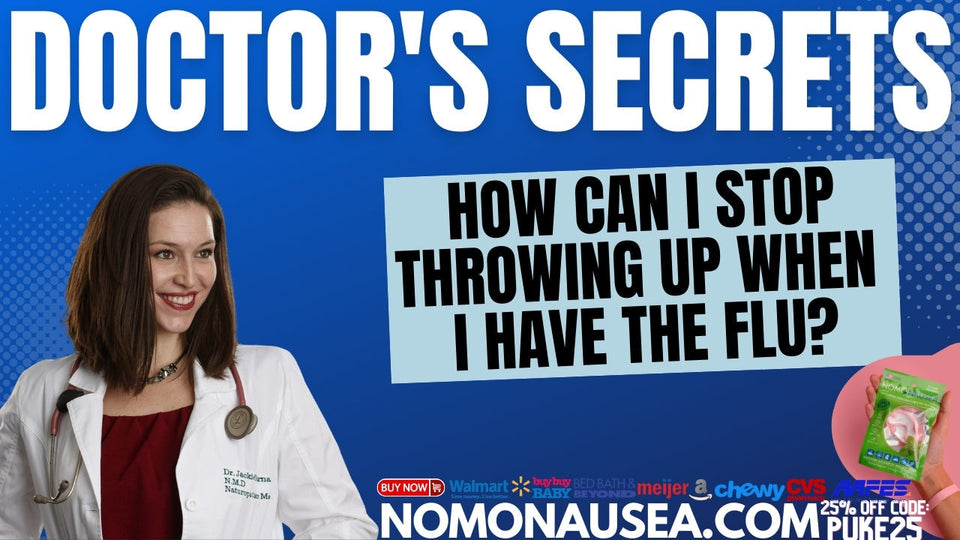 How can I stop throwing up when I have the flu and start feeling better sooner?