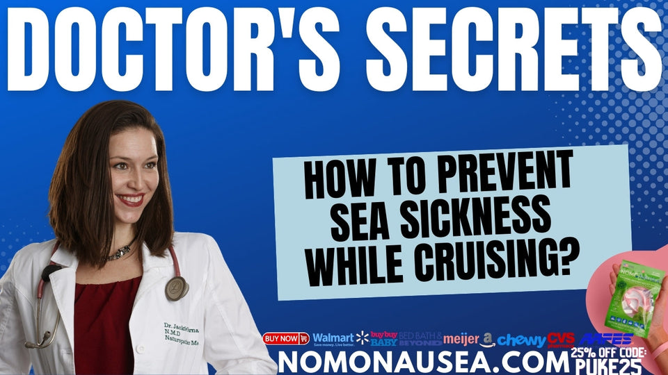 What are the symptoms of sea sickness and how can you prevent them with NoMo Nausea?