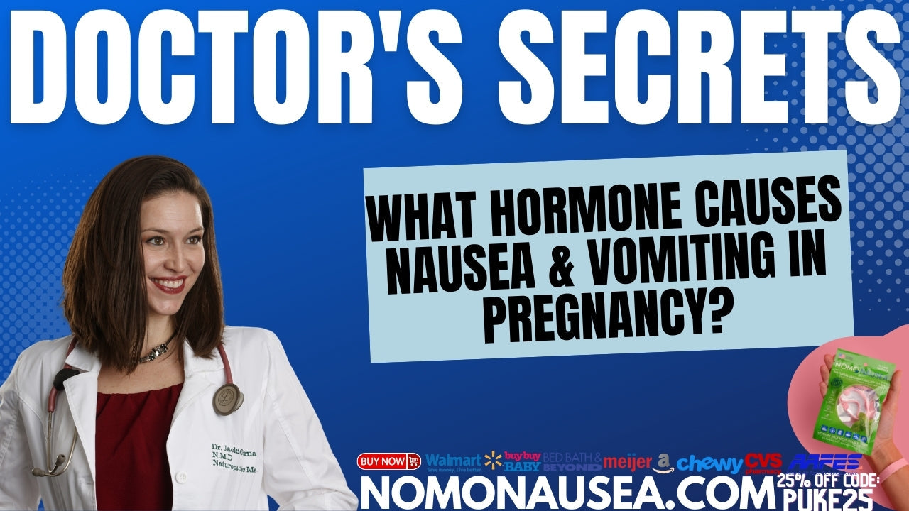 What hormone plays a significant role in causing nausea and vomiting during pregnancy?