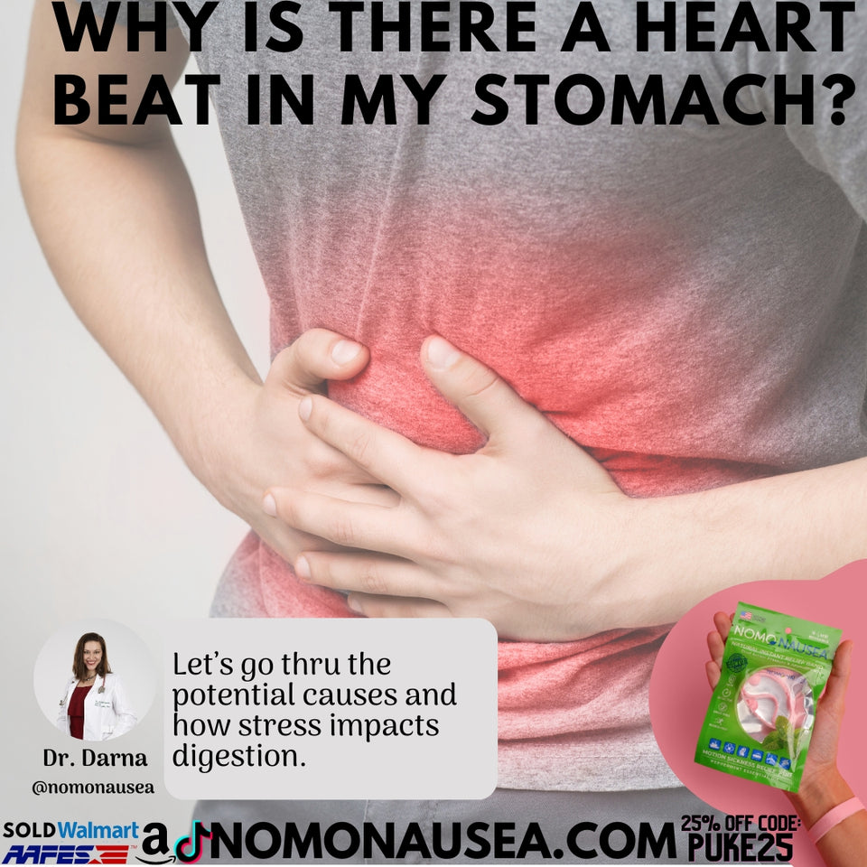 Why is there a heartbeat in my stomach and how can stress impact your digestive system?