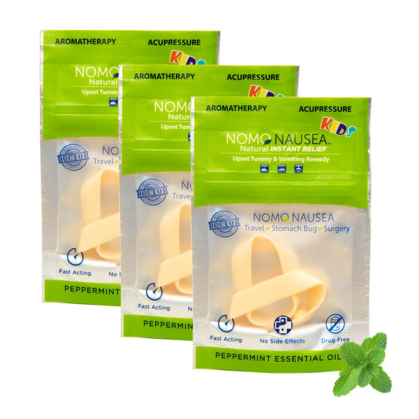 Kids Scented Motion Sickness & Nausea Band | Sibling 3PK BUNDLE | Nomo Nausea Kids